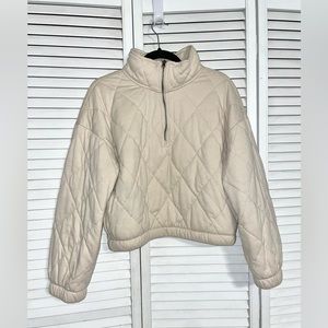 Cropped Puffer Crewneck | Size M/L